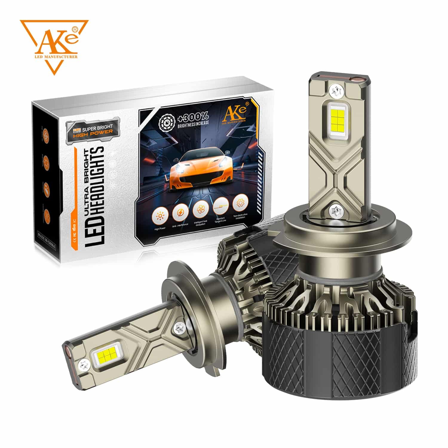 AKE D05 Series: H4/H19 LED Headlights Bulbs 170 W (Combined) - Image 3